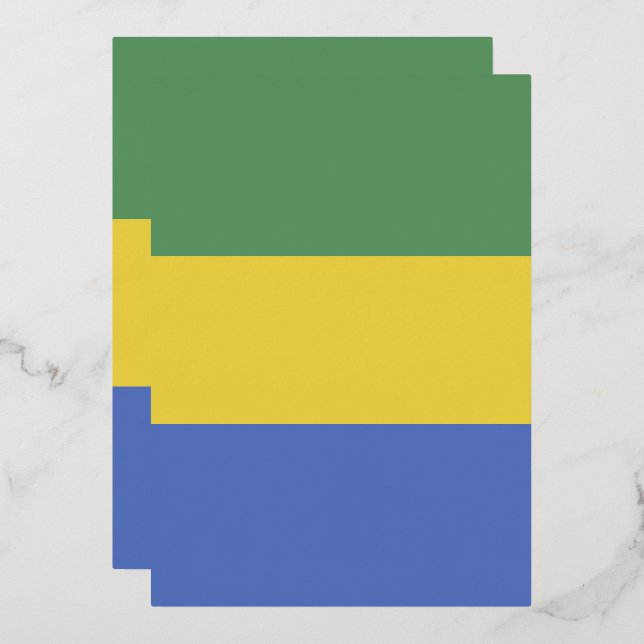 Gabon flag (Front/Back)