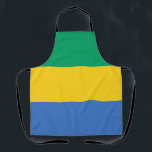 Gabon Flag Apron<br><div class="desc">Patriotic flag of Gabon.</div>