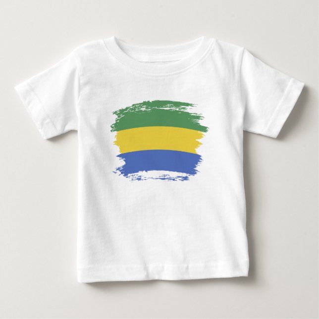 Gabon flag baby T-Shirt (Front)