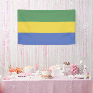 Gabon flag banner