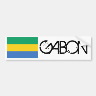 Gabon Flag Bumper Sticker