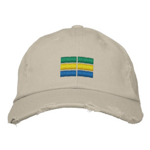 Gabon Flag  Embroidered Baseball Cap