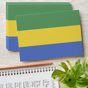 Gabon flag envelope