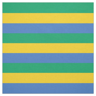 Gabon Flag Fabric