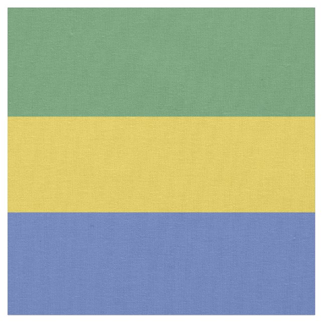 Gabon flag fabric (Close Up)