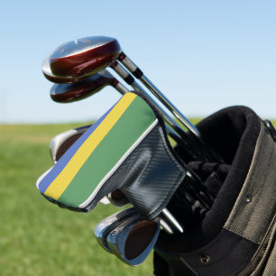 Gabon flag golf head cover