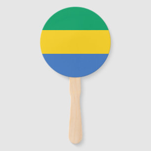 Gabon Flag Hand Fan