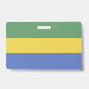 Gabon flag ID badge