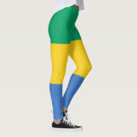 Gabon Flag Leggings<br><div class="desc">Patriotic flag of Gabon.</div>