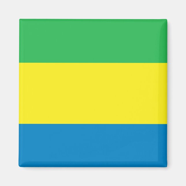 Gabon Flag Magnet (Front)