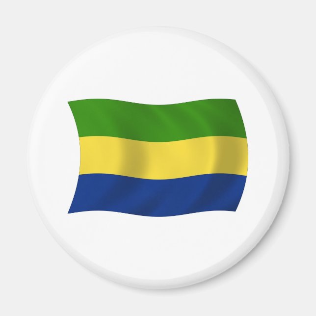 Gabon Flag Magnet (Front)