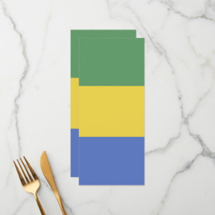 Gabon flag menu