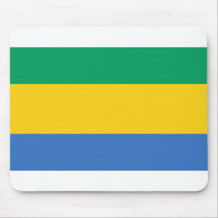 Gabon Flag Mouse Pad