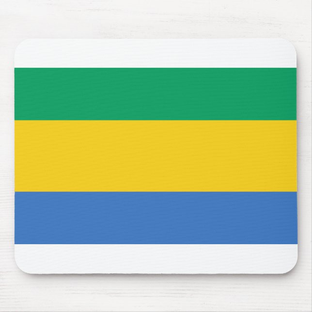 Gabon Flag Mouse Pad (Front)