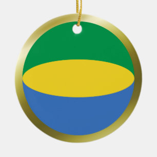 Gabon Flag Ornament