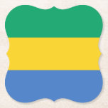 Gabon Flag Paper Coaster<br><div class="desc">Customisable World Flag Products - Please feel free to add your own text.</div>