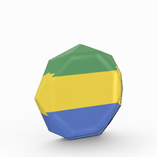 Gabon flag photo block