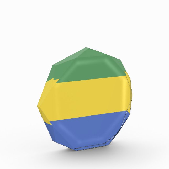 Gabon flag photo block (Left)