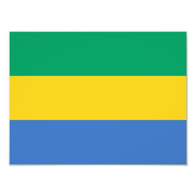 Gabon Flag Photo Print (Front)