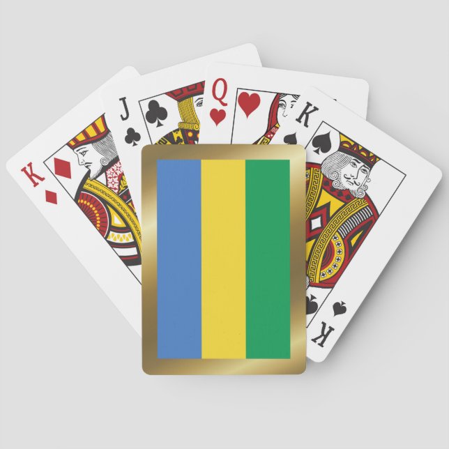 Gabon Flag Playing Cards (Back)