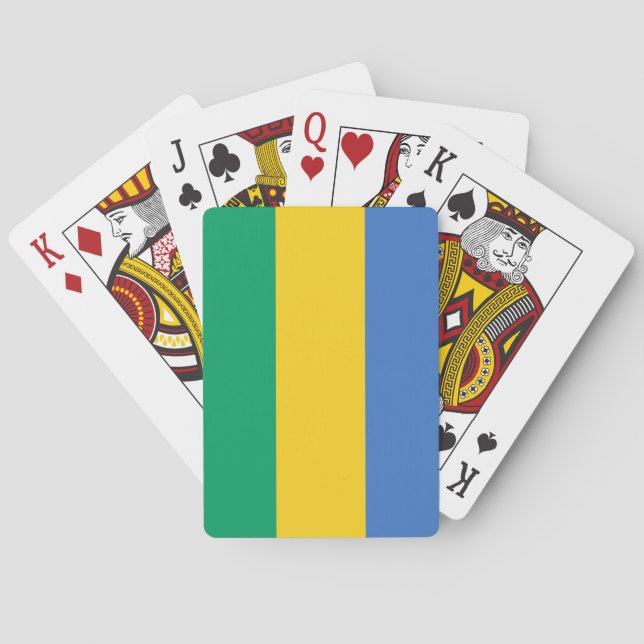 Gabon Flag Playing Cards (Back)