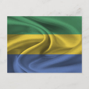 Gabon Flag Postcard