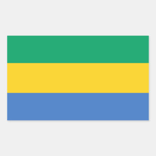 Gabon Flag Rectangular Sticker