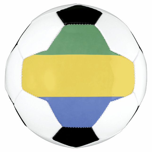 Gabon flag soccer ball (Front)