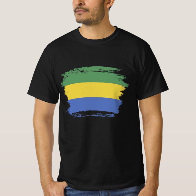 Gabon flag T-Shirt (Front)