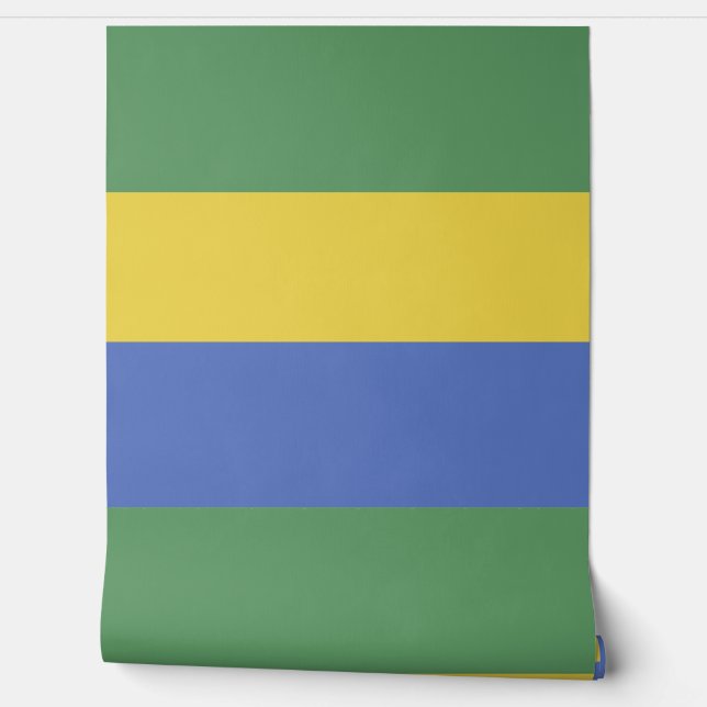 Gabon flag wallpaper (Unrolling)