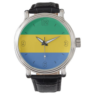 Gabon National Flag Patriotic Watch