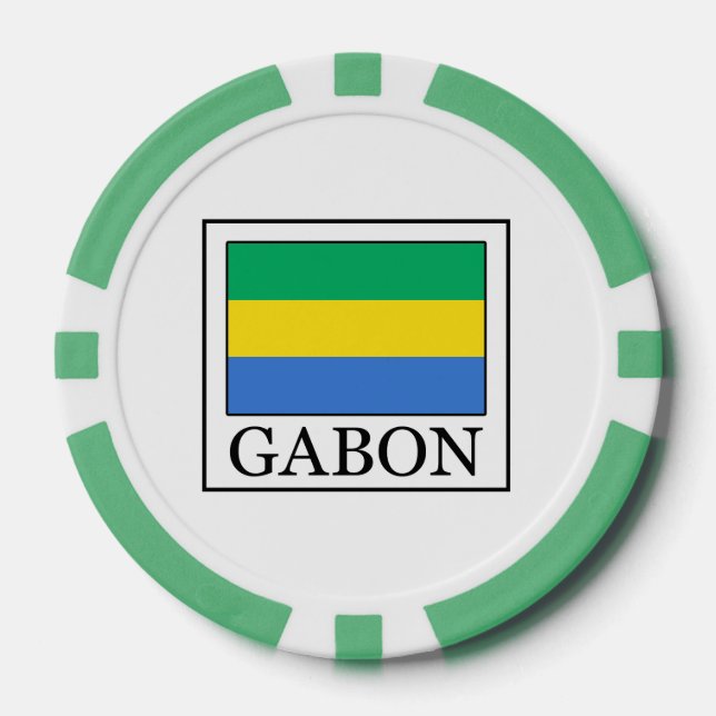 Gabon Poker Chips (Front)