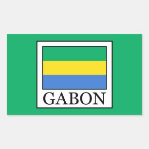 Gabon Rectangular Sticker