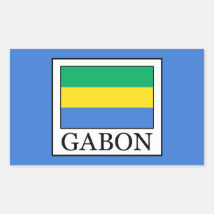 Gabon Rectangular Sticker