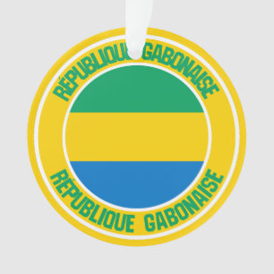 Gabon Round Emblem Ornament