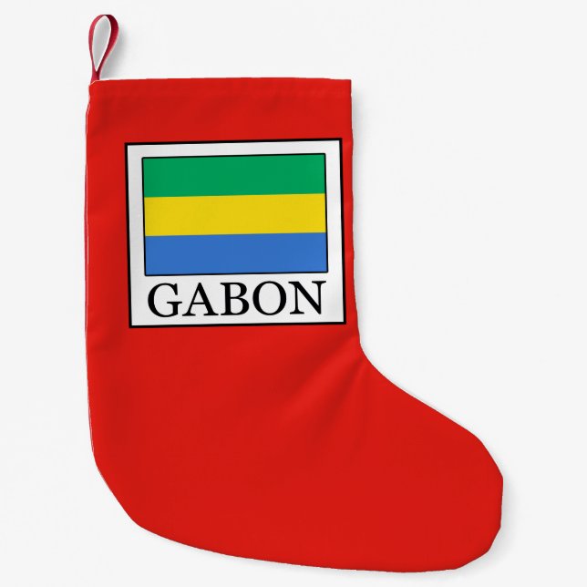 Gabon Small Christmas Stocking (Front)