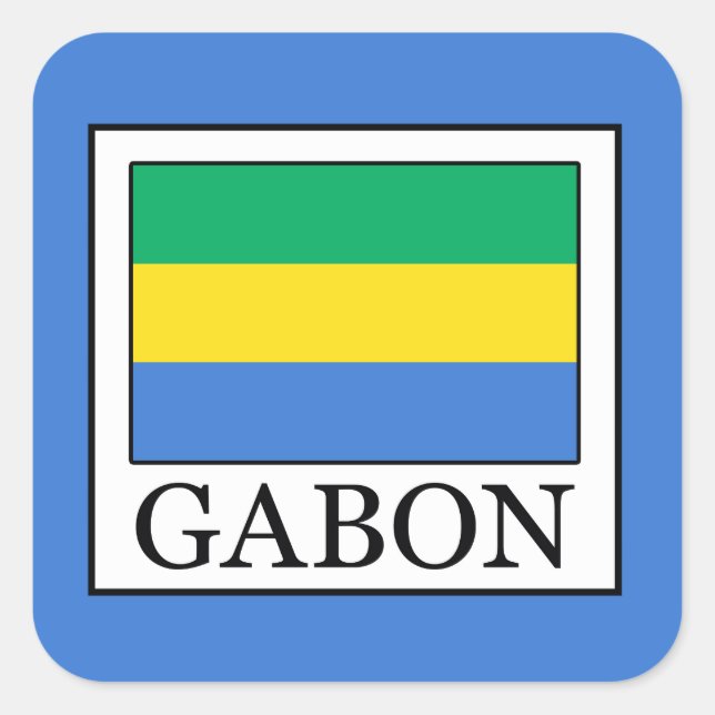 Gabon Square Sticker (Front)