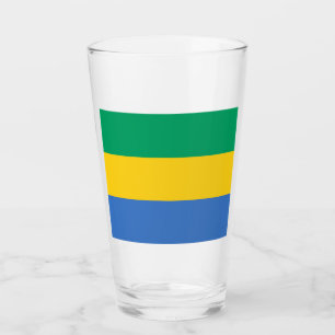 Gabonese Flag (Gabon) Glass