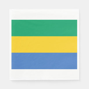 Gabonese Flag (Gabon) Napkin