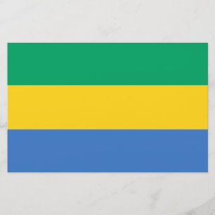 Gabonese Flag (Gabon) Stationery