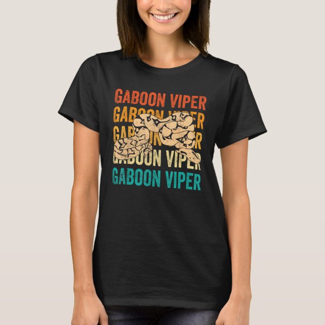 Gaboon Viper Retro T-Shirt (Front)