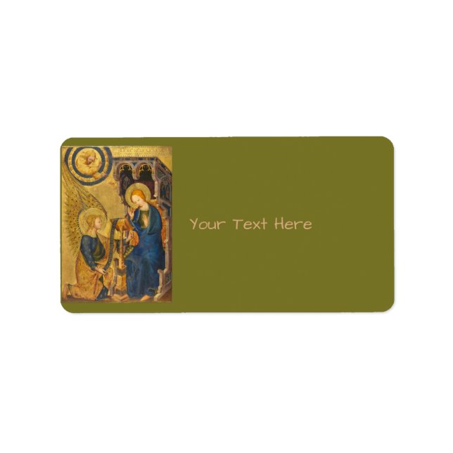 Gabriel And Mary Painting Label (Front)