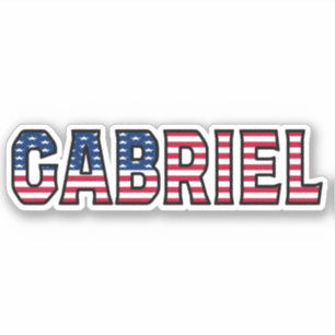 Gabriel Name Vorname USA Sticker Stickerset