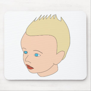 Gabriel sur un tapis de souris mouse pad