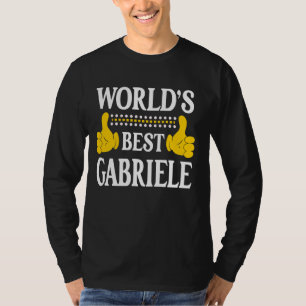 Gabriele Personal Name First Name World's Best Gab T-Shirt