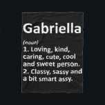 Gabriella Definition Personalised Funny Birthday G Fleece Blanket<br><div class="desc">Gabriella Definition Personalised Funny Birthday Gift Idea</div>