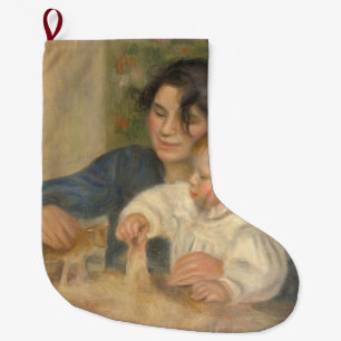 Gabrielle and Jean (by Pierre-Auguste Renoir) Large Christmas Stocking