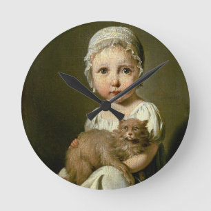 Gabrielle Arnault (1811-72) 1813 (oil on canvas) Round Clock