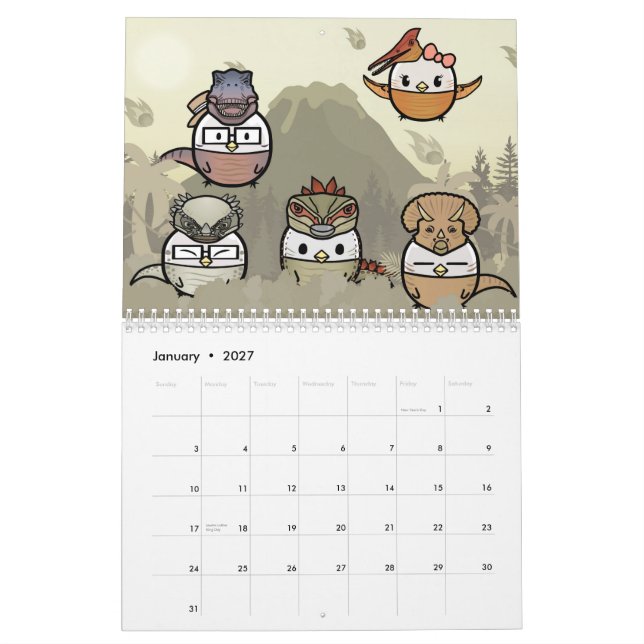 Gacha Chicken_ Calendar (Jan 2027)