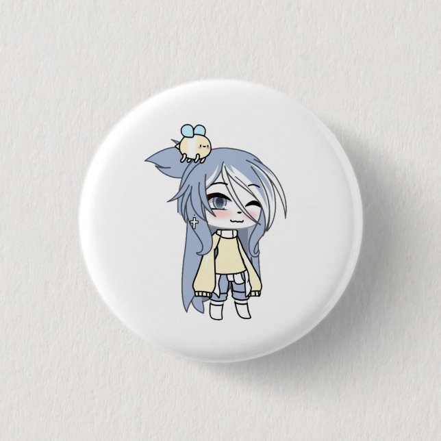 gacha, gachalife, gachaclub, game, anime, cute 3 cm round badge (Front)